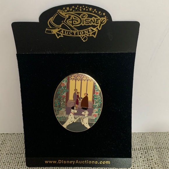Disney Auctions 101 Dalmatians Roger Anita Pongo Perdita Wedding Day LE Pin